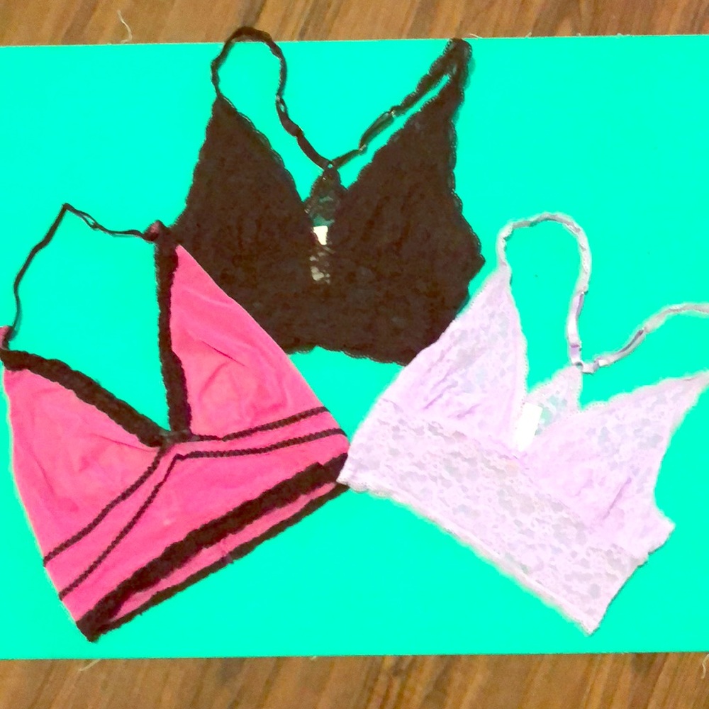 Bundle 3 sexy lingerie bralettes